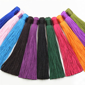 diy手工中国结厂家灯笼车挂流苏饰品配件吊须14cm多色大流苏穗子