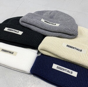 冷帽essentials冬季潮牌美式ins嘻哈圆顶毛线帽子男女款fog针织帽