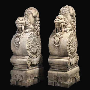 石雕门墩抱鼓青石门墩汉白玉石狮子门墩家用仿古摆件庭院酒店门口