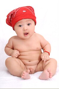 可爱男宝宝图片墙贴画大眼萌娃娃海报怀孕胎教画婴儿画报孕备包邮