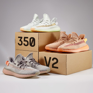 美洲限定兵马俑350椰子鞋男亚洲潮鞋跑步欧洲运动鞋女正品官网