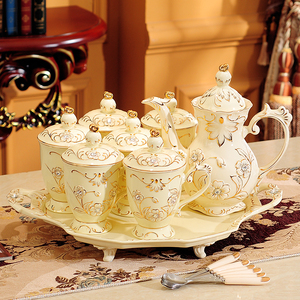 水杯套装英式下午茶茶具套装茶杯陶瓷杯子家用咖啡杯套装欧式杯具