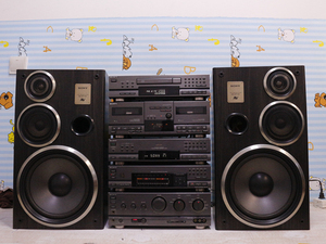 二手音响 索尼 a70 hifi组合音响 功能正常 可放cd 卡座 10寸低音
