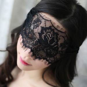 眼罩女性感诱惑黑色遮光蒙蔽双眼增加神秘感发箍套装情趣黑色蕾丝