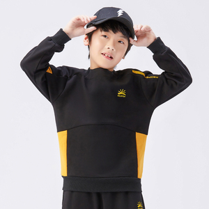太阳石春秋儿童卫衣男童圆领针织衫亲子110-170休闲服学生运动装