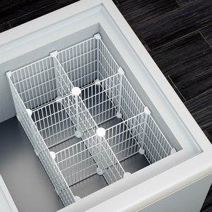 冰柜置物筐冰箱隔断分格家用超市放雪糕饮料的冰柜置物架分格隔板