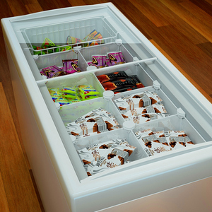 冰柜框冰柜隔断家用超市冷藏冷冻海尔冰柜内置分隔置物架冰柜分格