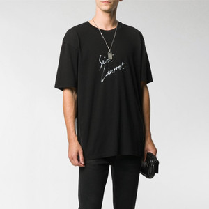 追加款折扣 韩国代购ysl/saint laurent短袖t恤男士圆领套头衫