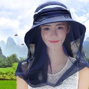 脖子帽子护颈防晒防紫外线遮脸口罩面纱遮阳的女带戴透气一体夏季