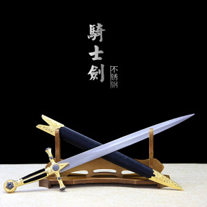 龙泉市刀剑西洋剑十字军式佩剑 动漫剑 工艺短剑男女士佩剑未开刃