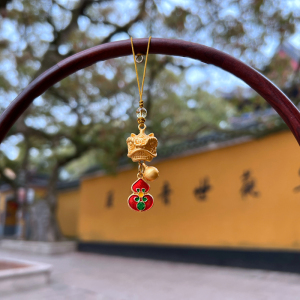 请运阁醒狮挂件普陀山旅游纪念品车钥匙扣送礼送祝福好运请回家