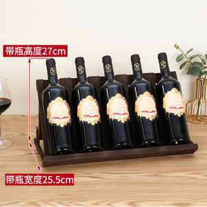 简约红酒架折叠欧式家用客厅酒柜装饰葡萄酒架摆件酒瓶实木展示架