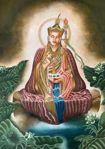 制作莲师画像 莲花生画像 卷轴挂画相纸塑封水晶摆台定制高清大图