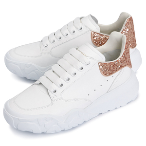 alexander mcqueen/麦昆 女新款亮片尾休闲小白鞋657566wia929397