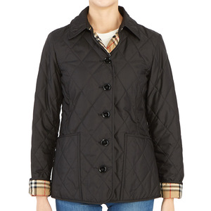 000人付款淘宝英国代购正品burberry巴宝莉女士外套菱形格棉袄上衣