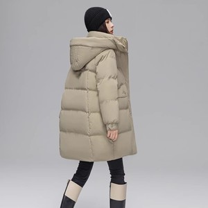 中长款羽绒服女冬季2023新款时尚加厚廓形休闲外套