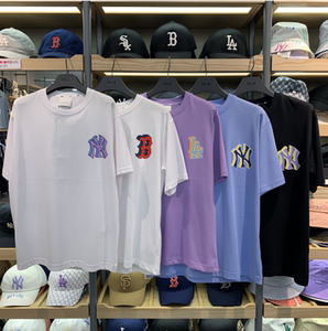 韩国正品潮牌mlb短袖男女款夏季ny印花t恤情侣运动休闲半袖上衣薄