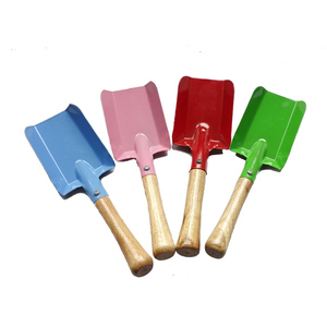 迷你方形园艺小铲子儿童可爱卡通型玩沙工具铁头木柄