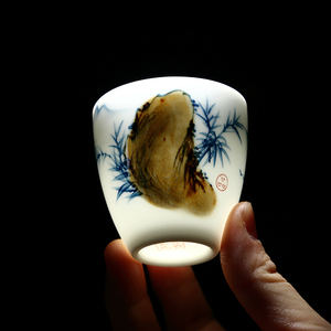 tb868852927淘宝高档吴氏品雅影青沧海潮汕功夫茶具套装纯色暗纹