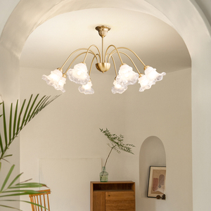 草客厅吊灯主灯网红现代简约中古奶油风卧室灯具红品爱家旗舰店306