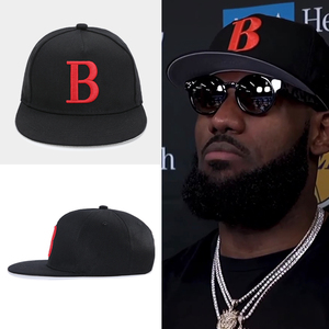 詹姆斯夏天帽子男平檐帽nba明星刺绣棒球帽夏季球星勒布朗平沿帽
