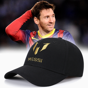 梅西夏季巴萨巴塞罗那球队足球帽子男鸭舌帽纪念帽子夏天棒球帽