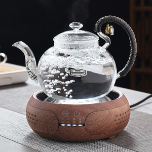 耐高温全玻璃烧水壶电陶炉专用煮水壶透明家用泡茶养生壶茶具套装