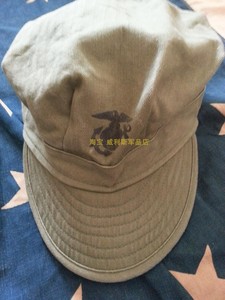 二战美军军版原品71/4海军陆战队od绿色人字布hbt作战斗服八角帽