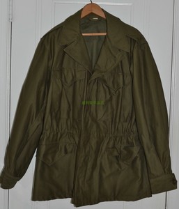 二战美军军版原品38r码陆军军官士兵通用单绿色m1943野战夹克风衣