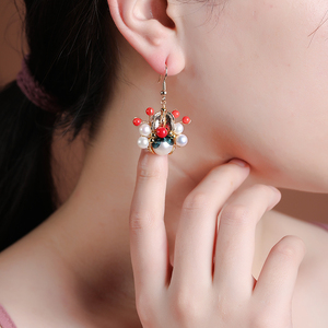 纯天然淡水珍珠国风刀马旦耳饰吊坠胸针网红妈妈款京剧文化传承