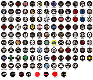 368人付款天猫专用大众丰田本田现代马自达铃木标志遥控器钥匙车标贴