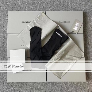 【现货】balenciaga巴黎世家字母黑色满印logo性感连体丝袜 显瘦