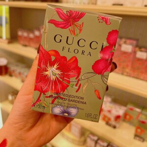 gucci flora古琦花之舞栀子花香水2019年限量版牛油果绿瓶50ml