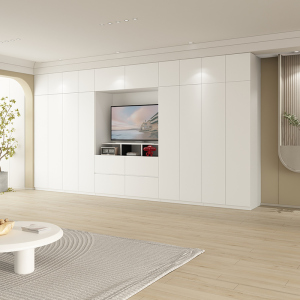 客厅电视柜衣柜组合背景墙定制