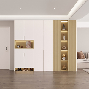 屋定制衣柜整体家用卧室实木一门到顶鞋柜餐边柜工厂直销49人付款185