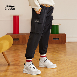 李宁运动裤女裤反伍休闲长裤夏季速干透气宽松潮流工装裤女款卫裤
