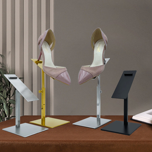 不锈钢鞋子展示架鞋店鞋包架服装店鞋托陈列架商场男女鞋摆放支架