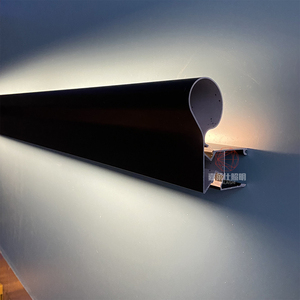 led靠墙发光楼梯扶手护栏铝合金 极简别墅酒店过道走廊墙防滑拉手