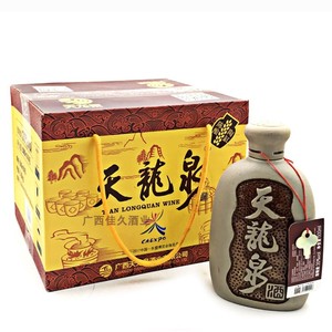 天龙泉30度500mlX6瓶装陶瓷瓶复合米香型白酒 广西特产 广西白酒