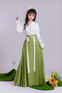 白菜汉服 【九九】明制汉服下裙 纯色马面裙 春夏秋马面裙通勤
