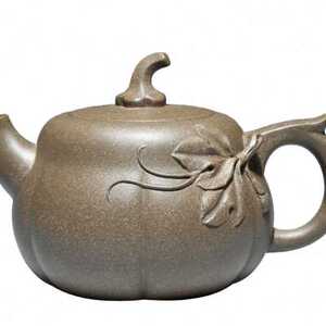 宜兴纯全手工紫砂壶茶具家用泡茶壶名家吴娟华老青段290cc金瓜壶o