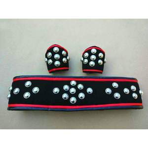 南拳护腕南拳腰带南拳护腰传统武术护具泡钉护腕护腰练功带 红边