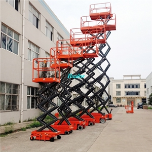 sjy小型剪叉式升降平台 半电动升降平台3米高空作业平台升降机
