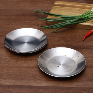 厚重控 袖珍小菜碟 2mm加厚304不锈钢花生碟调料碟小盘子酱油碟子