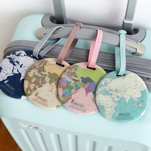 行李箱挂件PVC世界地图款行李牌外出行李箱吊牌包包挂件装饰
