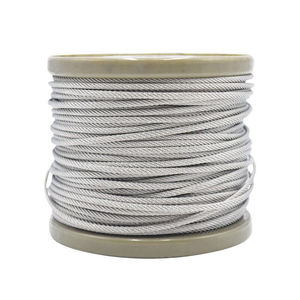 万尊304不锈钢包塑涂塑钢丝绳8mm*10m白色透明包胶