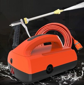 农用带增压清洗双庭院冲洗高压力汽车洗车水枪泵电动刷车神器一体
