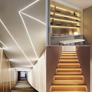 线形灯嵌入式明装线型灯条形灯带走廊钛金条线条灯无边框无主灯