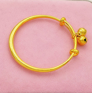 老凤祥云正品宝宝手镯黄金男女儿童周岁小孩生日送礼满月婴儿一对