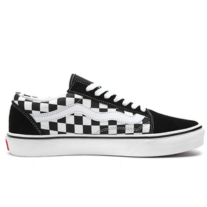 正品万斯低帮男鞋黑白高帮棋盘格子鞋格格不入潮鞋s